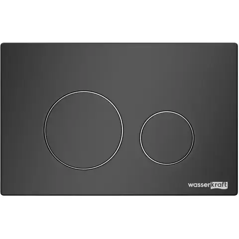 WasserKRAFT MB02 Кнопка смыва, цвет: чёрный