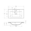 BelBagno BB800/450-LV-MR-FT Раковина из литьевого мрамора, цвет: белый