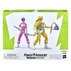 Фигурки Power Rangers X Teenage Mutant Ninja Turtles — Hasbro Lightning Collection Michelangelo Yellow and April Pink