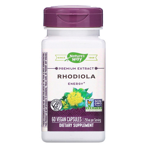 Nature's Way, Rhodiola, 250 mg, 60 Vegan Capsules