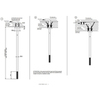 Gessi 316 54296#707 Излив потолочный для удаленного управления, длина под заказ(365-1900мм), цвет: brushed black metal pvd