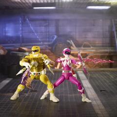 Фигурки Power Rangers X Teenage Mutant Ninja Turtles — Hasbro Lightning Collection Michelangelo Yellow and April Pink