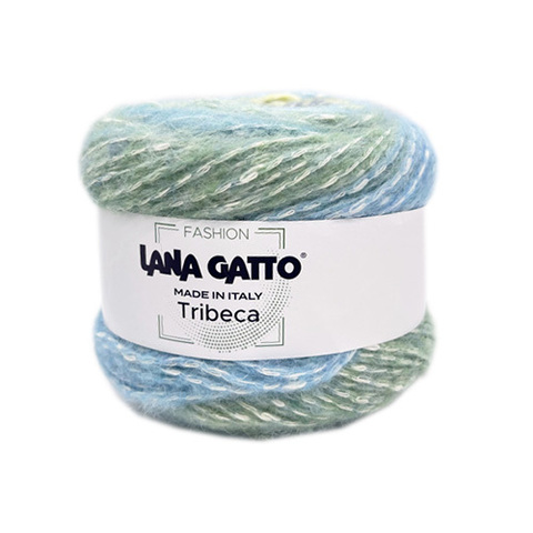LANA GATTO TRIBECA (9% полиамид, 71% хлопок, 12% шерсть, 8% альпака, 100гр/180м)