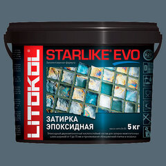 Затирка швов эпоксидная Litokol Starlike Evo S.130 Grigio Ardesia, 5 кг
