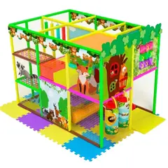 Детский игровой лабиринт "Лесные друзья" 8,3м² (3,5*2,35*2,5м)