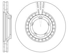 Диск тормозной вентилируемый G-brake  GR-02973