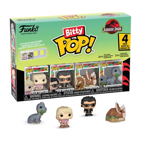 Набор Funko Bitty POP! Jurassic Park Ellie+Ian+Triceratops+Brachiosaurus (1 of 4) 4шт 92953