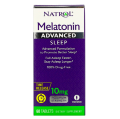 Natrol, мелатонин, улучшенный сон, медленное высвобождение, 10 мг, 60 таблеток