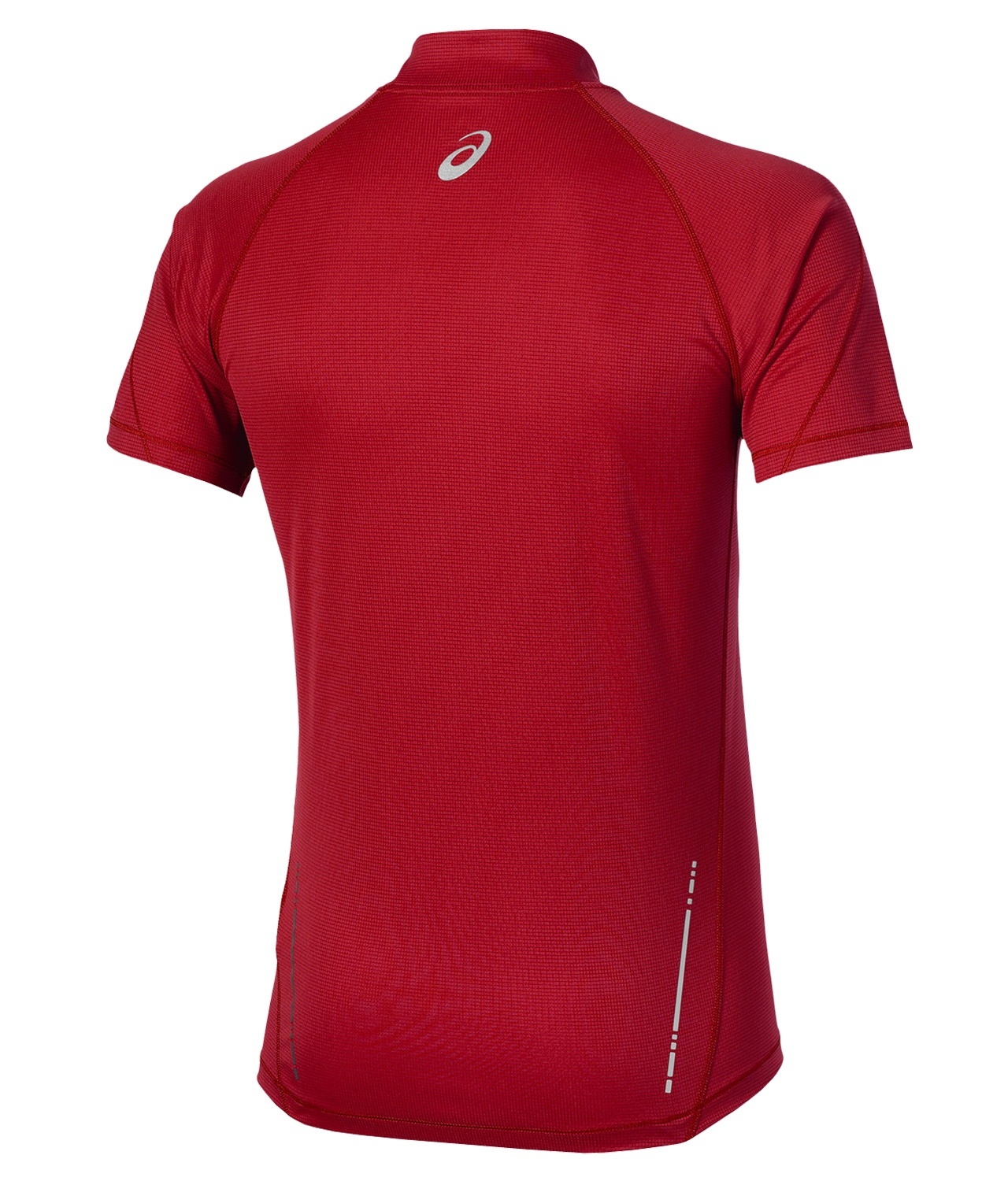 Asics SS 1/2 Zip Top Мужская футболка для бега красная