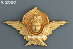 Силиконовый молд № 2020 м Ангел в крыльях малый