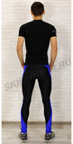 Тайтсы для бега Ray Elite Black-Blue