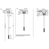 Gessi 316 54299#707 Излив потолочный с удаленным управлением (не входит в комплект), цвет: brushed black metal pvd