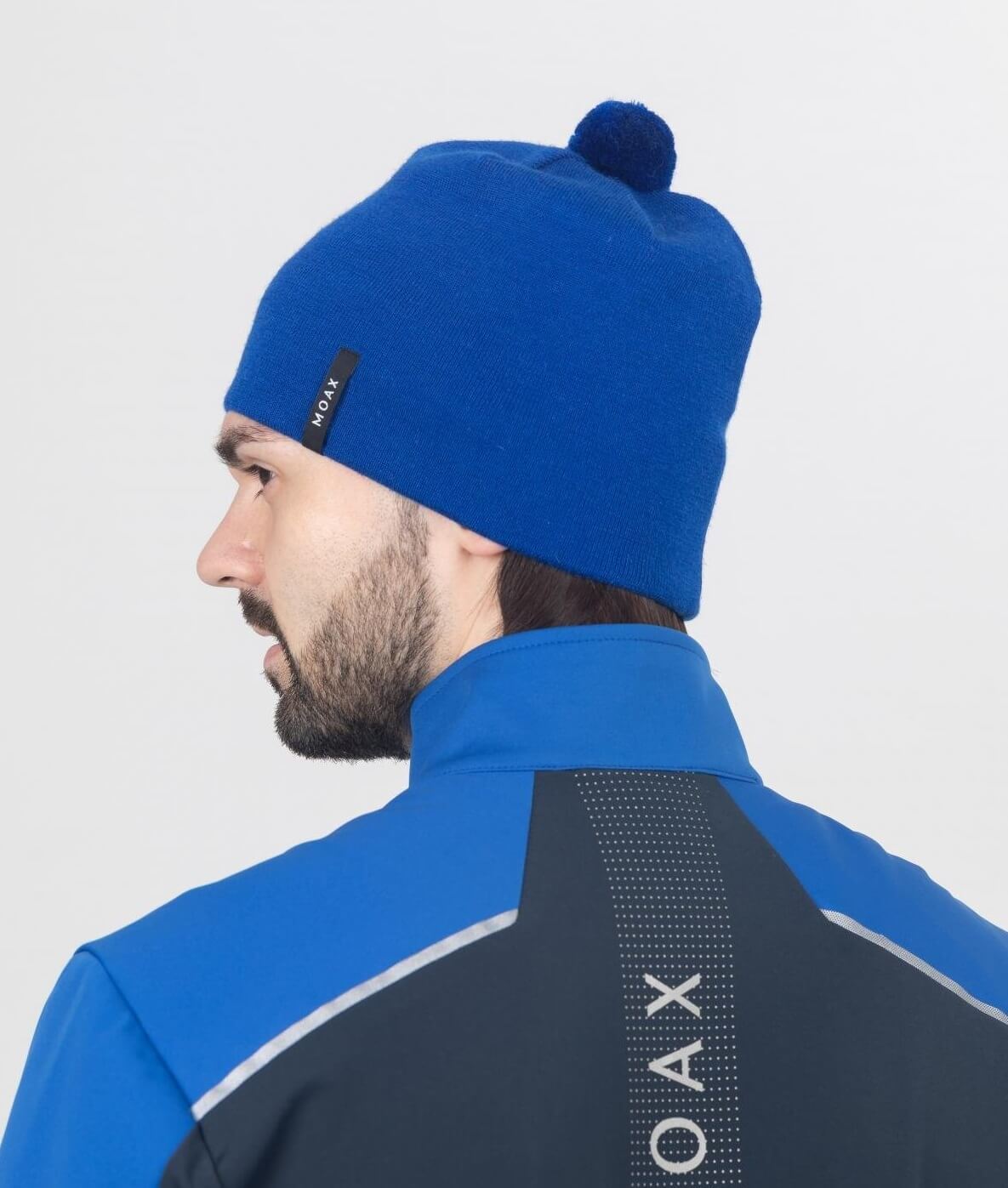 Вязаная шапка с шерстью Moax Tradition василек - 4