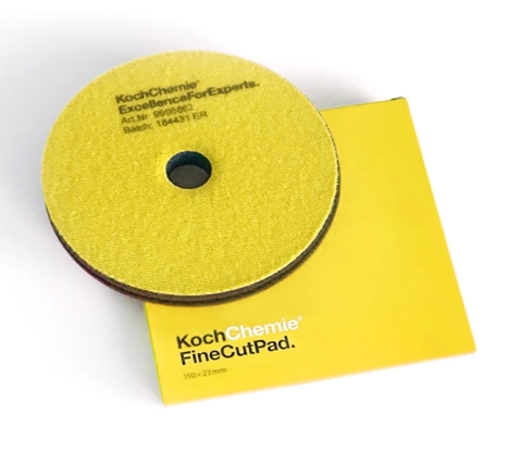 KOCH 999582 Fine Cut Pad Полутвердый полировальный круг желтый 150x23мм.