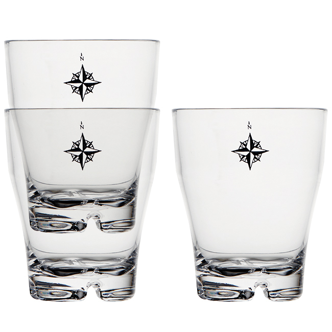 Stackable ms water glass – northwind – 6 pcs Marine Business
