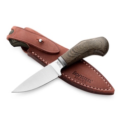 Фото Нож с фиксированным клинком LionSteel Willy, сталь М390, рукоять микарта, зеленый