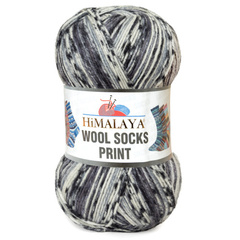 WOOL SOCKS PRINT S27-07