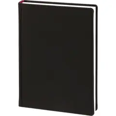 Ежедневник датированный 2026 А5+ VELVET черный 3-123/04
