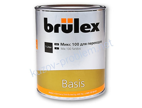 Средство для переходов Mix 100 по базовым эмалям 1л Брюлекс 918101126 Brulex 4607075340534 микс 100