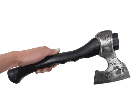 Топор малый кованый чёрный, сталь Р9 быстрорез, рукоять берёза