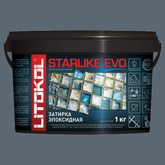 Затирка швов эпоксидная Litokol Starlike Evo S.130 Grigio Ardesia, 1 кг