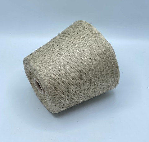 Бобинная пряжа,Cotton combed, 1693м. 100%Хлопок, Бледный,бежево-зеленый(928), 39281
