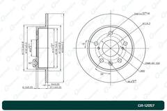 Диск тормозной G-brake  GR-12057