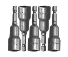 Биты для кровельных саморезов, 12x65мм, 5 шт, магнитные, CrV, Sturm!
