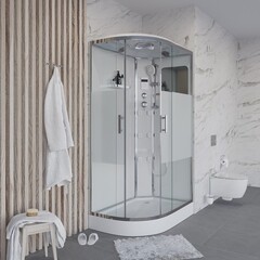 Душевая кабина Niagara Ultra NG-303-01R (120х80х220) низкий поддон(16см),стекло матовое