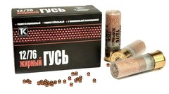 Патрон Техкрим 12/76 дробовой Жирный Гусь №1 (10/240)