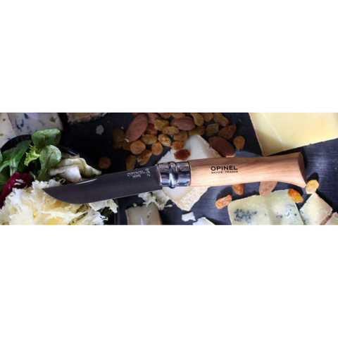 Складной большой нож Opinel №12, нержавеющая сталь, рукоять из бука