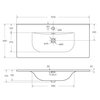 BelBagno Uno BB-8099-100 Керамическая раковина, 101x46, цвет: белый