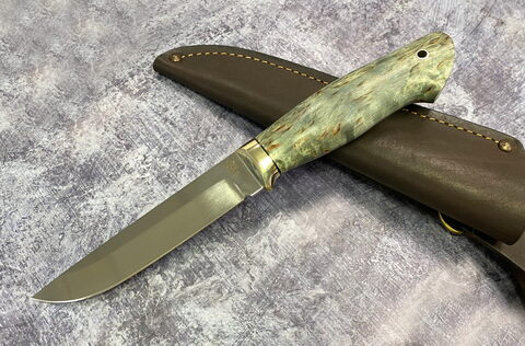 Нож Лиман D2, карельская береза