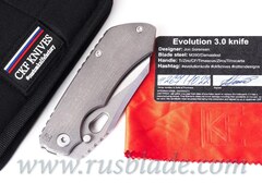 CKF/Rotten Evo 3.0A (grey Ti handle, grey Ti clip & spacer, M390 satin/stonewash) 