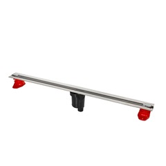 Berges Super Slim 090055 Желоб водосток 1000, матовый хром, S-сифон D50/105 H50 вертикальный фото
