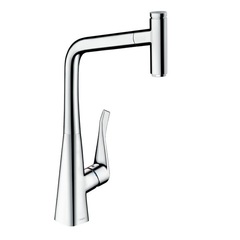 Hansgrohe 73803000 Смеситель для кухни с выдвижным изливом и лейкой фото