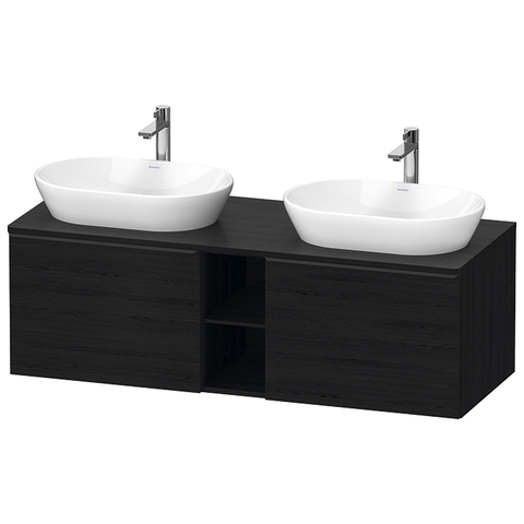 Duravit D-Neo DE4950B1616 Тумбочка подвесная, 459x1400x550 мм, 2 ящика, цвет: Black Oak