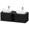 Duravit D-Neo DE4950B1616 Тумбочка подвесная, 459x1400x550 мм, 2 ящика, цвет: Black Oak