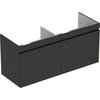 Geberit Renova Plan 869531000 Тумба под раковину, 129x58.5x47.3см, Темно-серый / Матовое покрытие