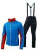 Nordski National Premium разминочный лыжный костюм мужской Blue-Black - 1