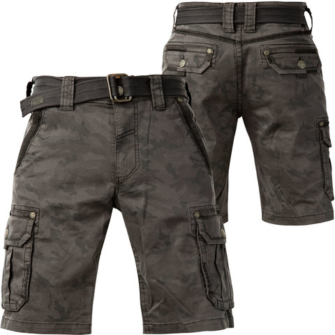Affliction | Шорты мужские Gunsmoke Cargo Shorts 110WS178 перед и сзади