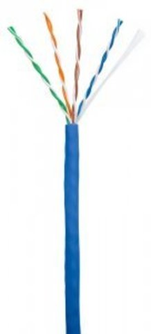 Кабель NETLAN U/UTP 4pair, Cat5e, In, PVC (EC-UU004-5E-PVC-BL) (305м.)