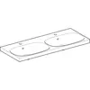 Geberit Acanto 500.627.01.2 Двойная раковина 120x48.2см, белый