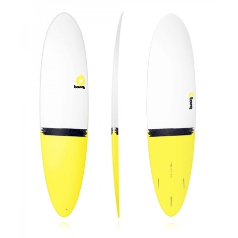 Серфборд TORQ Epoxy 7'6 White Yellow Tail