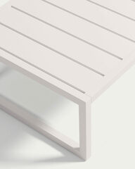 Comova Журнальный столик для улицы из белого алюминия 60 x 114 см