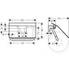 Hansgrohe AddStoris 41753700 Держатель туалетной бумаги с крышкой, мб