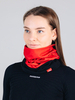 Гибридный флисовый бафф Noname Fleece Neckwarmer black-red - 3