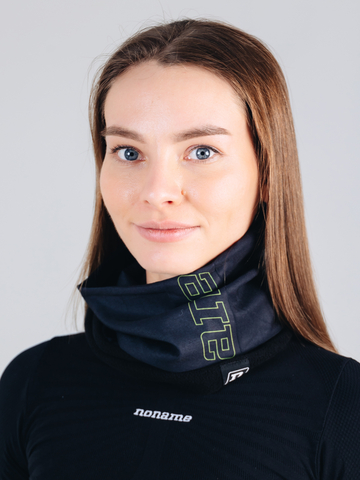 Гибридный флисовый бафф Noname Fleece Neckwarmer черная