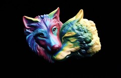 Силиконовый молд № 533 Волки