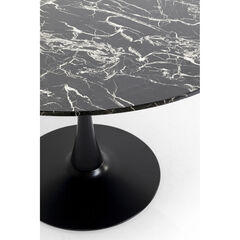 Стол Schickeria Marbleprint Black Ø110 см